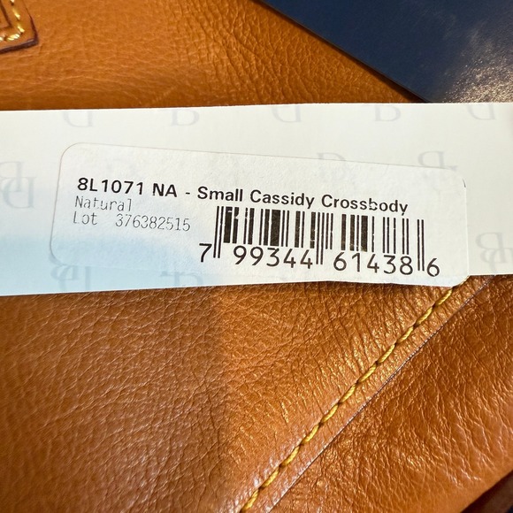 Women's‎ Dooney Bourke Leather Florentine Small Cassidy Crossbody Natural NEW - Picture 5 of 12